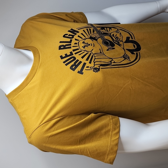 TRUE RELIGION ANTIQUE GOLD TSHIRT XL - Picture 4 of 9